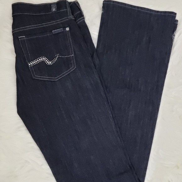 7 For All Mankind Denim - New 7 for all mankind crystal bootcut Jean's sz 28